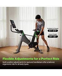 Speediance VeloNix Exercise Bike, Smart Ai Fitness Bike with Personalized Fitness Courses & Online Cycling Coaching, 21.5" Screen, Solid Design,