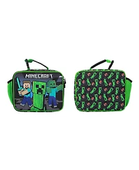 Minecraft Creepers and Block Characters Insulated Lunch Kit