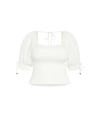 City Chic Plus Aurora Plain Top