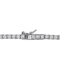Lab-Created Gemstone (3 ct. t.w.) & Lab-Created White Sapphire (12-7/8 ct. t.w.) 17" Collar Heart Necklace in Sterling Silver