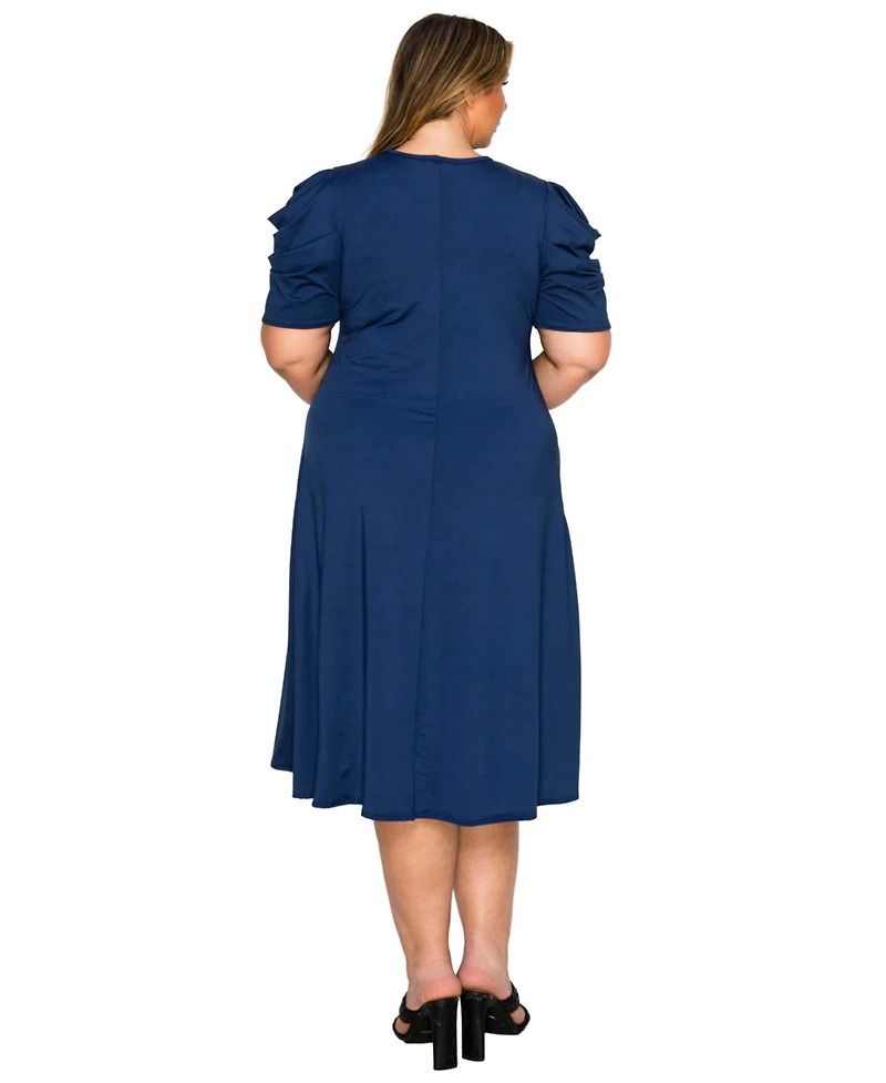 L I V D Plus Aleyna Flare Dress