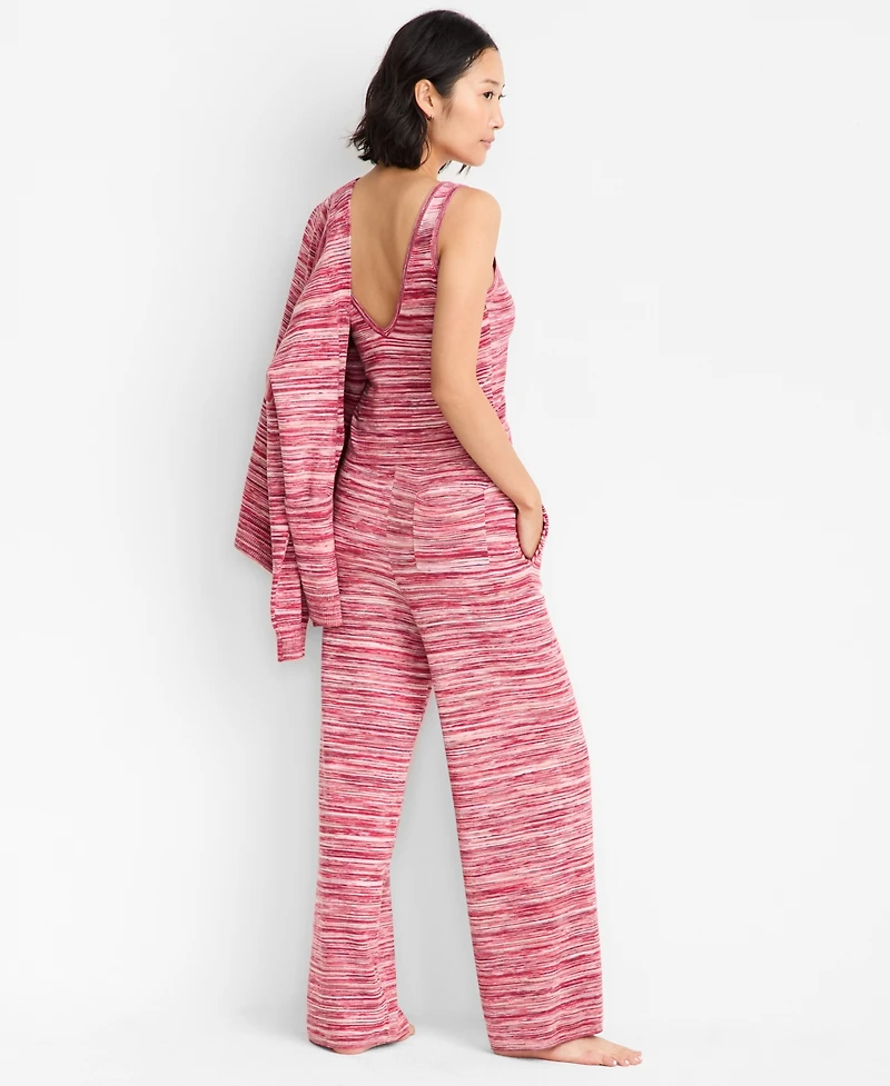 State of Day Women's Space-Dye Sweater Tank Pajama Set, Macy's Exclusive