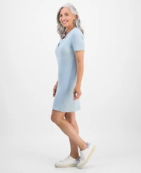Style & Co Petite Spread-Collar Short-Sleeve Dress, Exclusively at Macy's