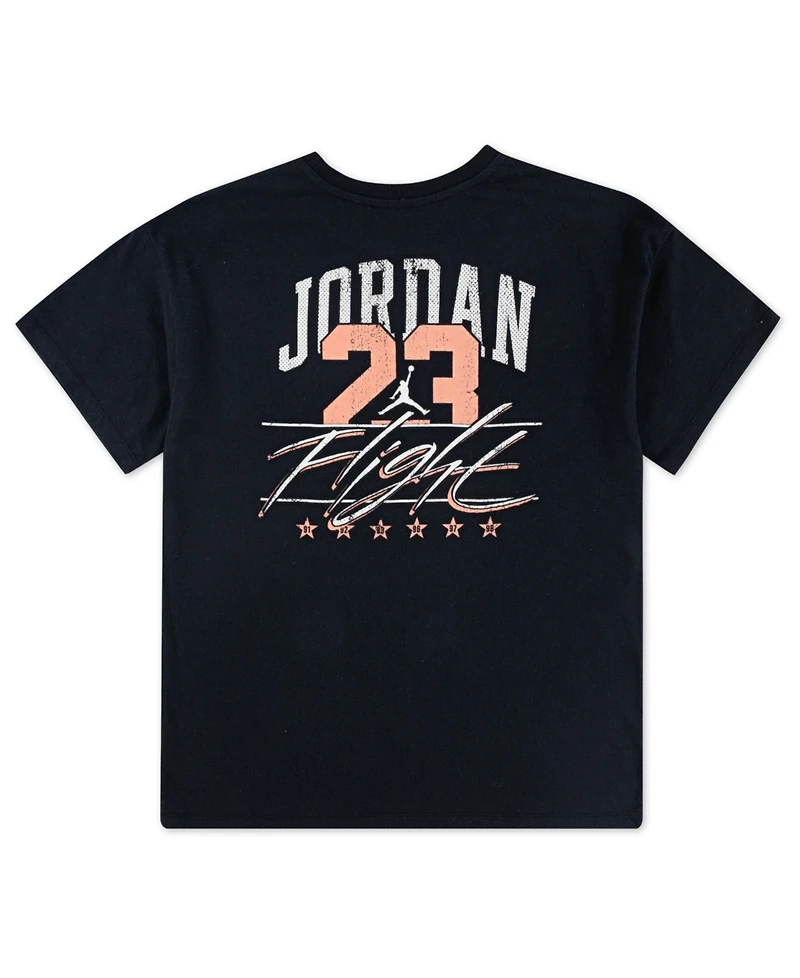 Jordan Big Girls Distressed Collegiate T-Shirt