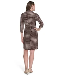 Tommy Hilfiger Women's Belted Jersey Fit & Flare Dress
