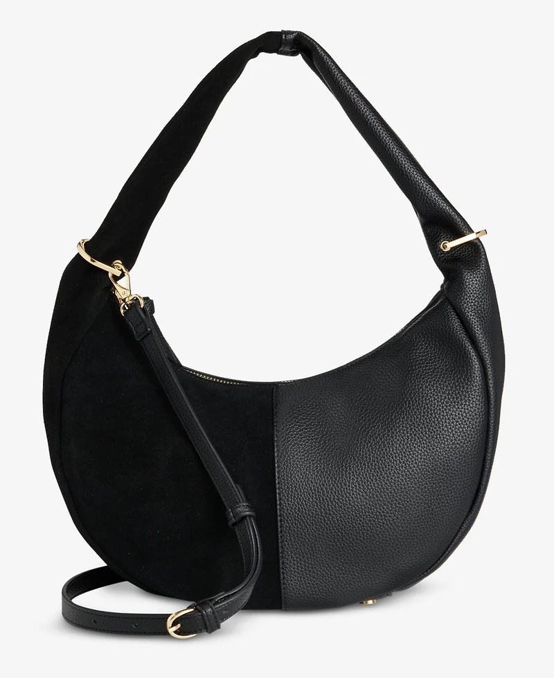 On 34th Harlowwe Small Suede Hobo Bag, Exclusively at Macy's