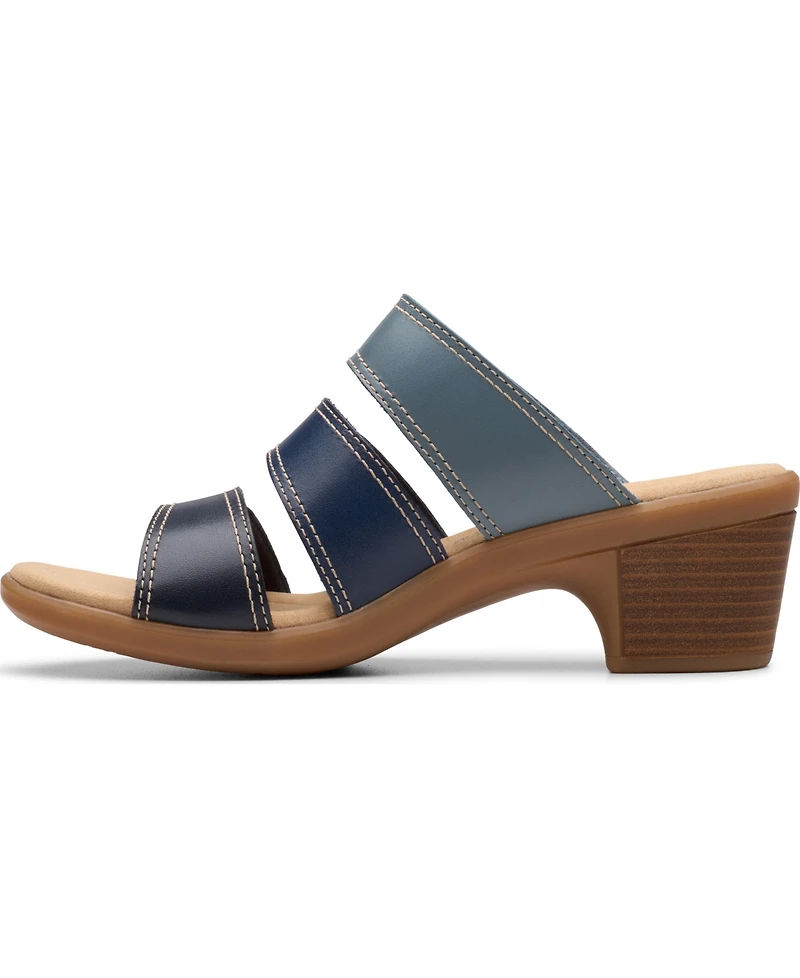 Clarks Collection Women's Emily2 Adella Block Heel Sandals