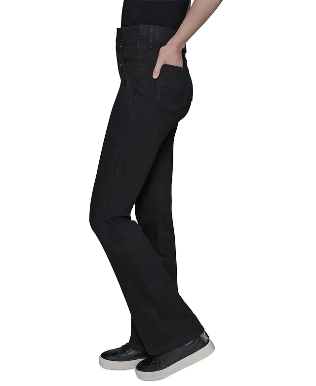 Shop Karl Lagerfeld Paris Women's Sailor Flared-Leg Jeans at