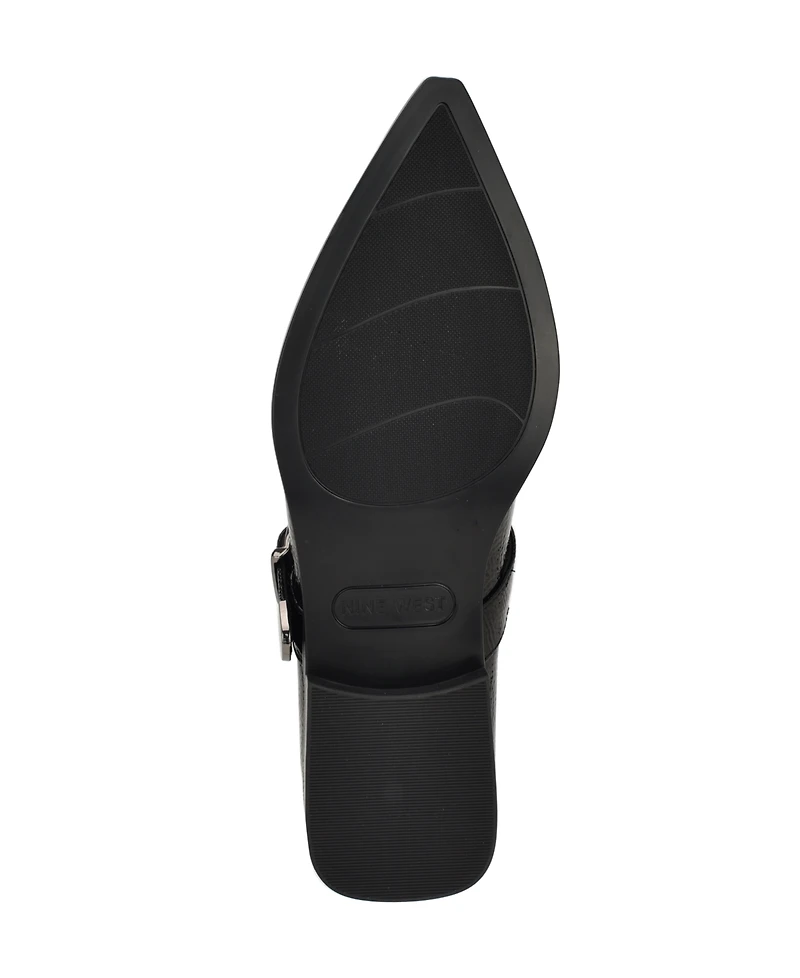 Nine West Women's Katrel Mary Jane Pointy Toe Flats