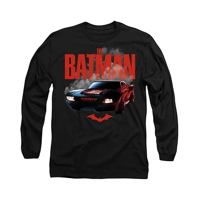 Batman Men's The (2022) Batmobile Long Sleeve Adult T-Shirt