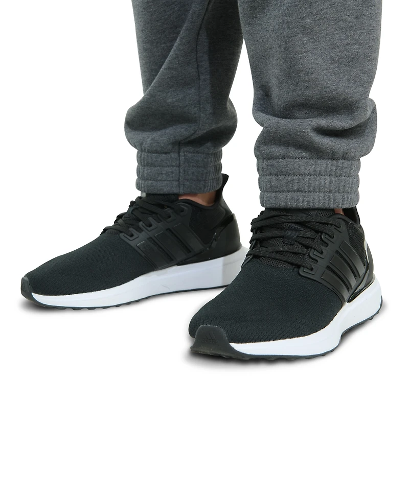 adidas Big Boys Elastic-Waistband Essential Logo Fleece Heather Jogger Pants