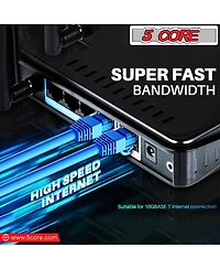 5 Core Cat 6 Ethernet Cable Long Computer Internet Cables WiFi RJ45 Cord for Gaming