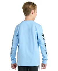 adidas Big Boys Long-Sleeve Spectrum of Light Logo Graphic Cotton T-Shirt