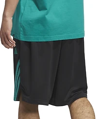 adidas Men's Three-Stripes Legends Basketball Shorts 9"