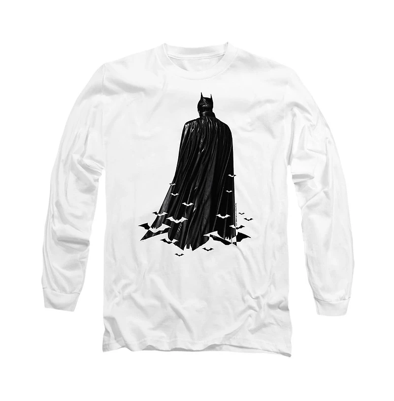 Batman Men's The Bat Cape Long Sleeve Adult Tee / T-Shirt