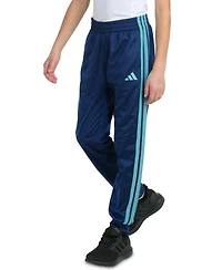 adidas Big Boys Elastic-Waistband 3-Stipe Tricot Jogger Pants