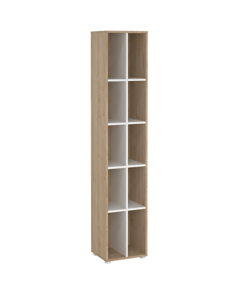 Tvilum 80.59" Wood 10 Shelf Narrow Bookcase