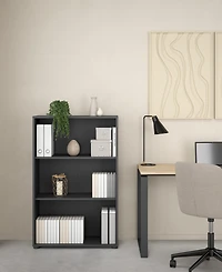 Tvilum 48.66" Wood 3 Shelf Adjustable Bookcase