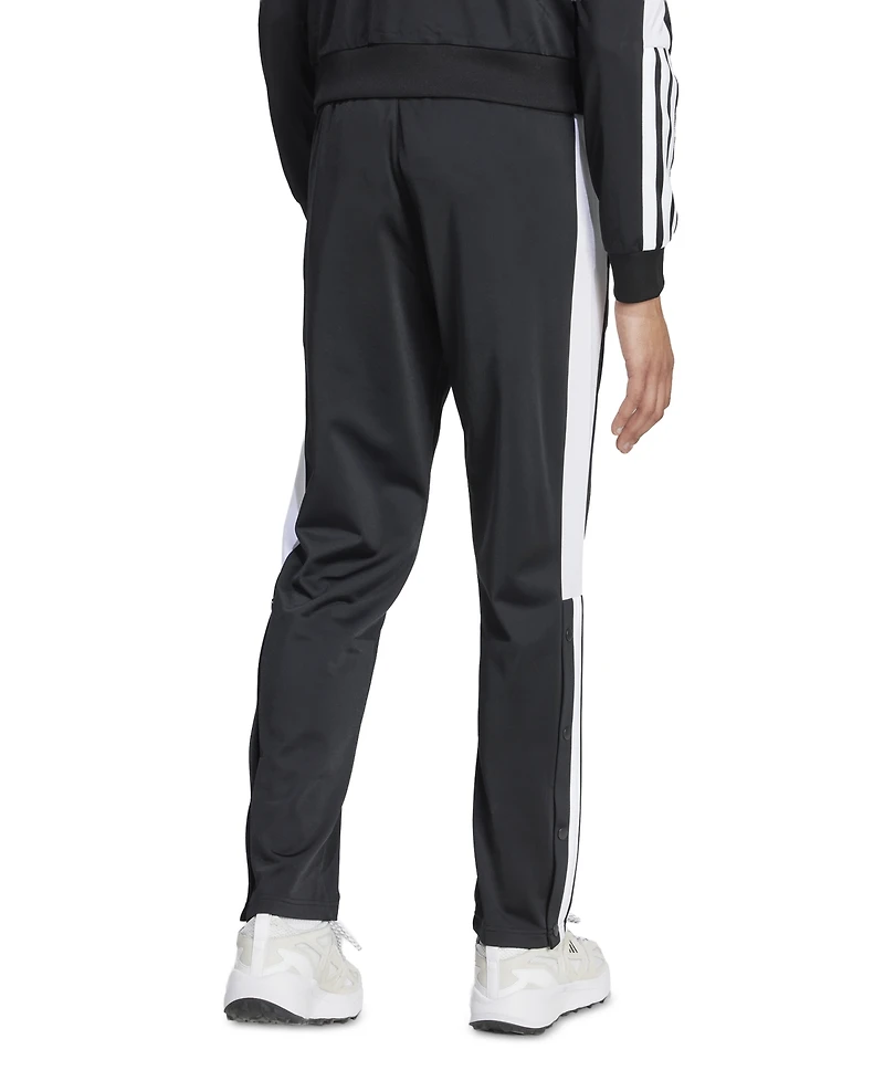 adidas Men's Stripe Logo Snap Pants