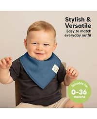 KeaBabies 10pk Baby Bandana Bibs, Cotton Drool Bibs for Boy, Girl, Infant, Newborn
