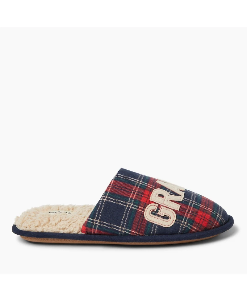 Dearfoams Men's Carson Grand Bear Grandpa Scuff House Slipper