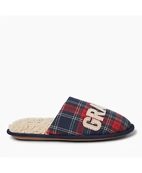Dearfoams Men's Carson Grand Bear Grandpa Scuff House Slipper