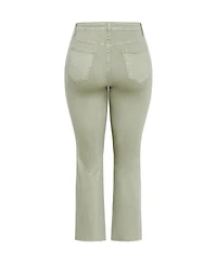 City Chic Plus Harley Fit Clover Row Straight Jean