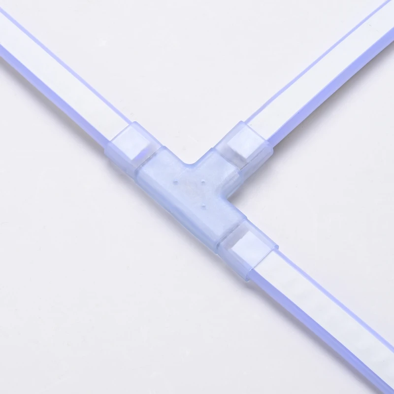 DELight 2 Pin Connectors Accessories T Shape w/ Pin 7x14mm Rgb Neon Rope Light