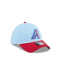 New Era Men's Light Blue/Red Arizona Diamondbacks 2025 Fourth of July 39THIRTY Flex Hat