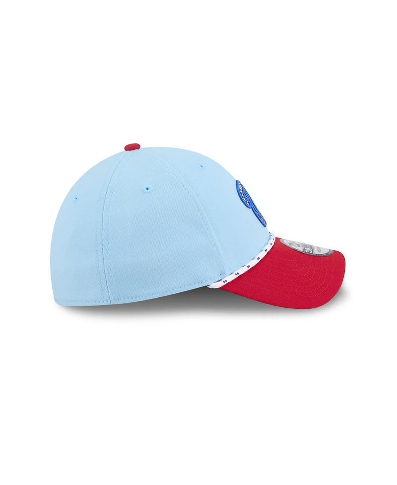 New Era Men's Light Blue/Red Washington Nationals 2025 Fourth of July 39THIRTY Flex Hat
