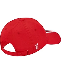 Adidas Men's and Women's Red Bayern Munich 3-Stripe Dad Adjustable Hat