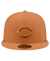 New Era Men's Brown Cincinnati Reds Color Pack 59FIFTY Fitted Hat
