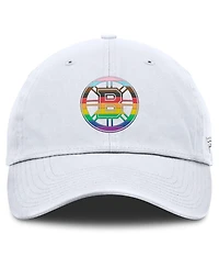 Fanatics Men's White Boston Bruins Pride Adjustable Hat
