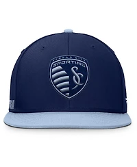 Fanatics Men's Navy Sporting Kansas City Sitter Snapback Hat