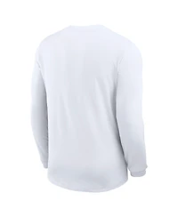 Nike Men's White Georgia Bulldogs 2025 Sideline Coach Uv Performance Long Sleeve T-Shirt