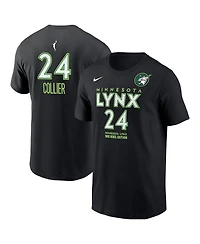 Nike Men's Napheesa Collier Black Minnesota Lynx Rebel Edition Name Number T-Shirt