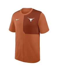 Nike Men's Texas Orange Longhorns 2025 Sideline Uv Performance Coach T-Shirt