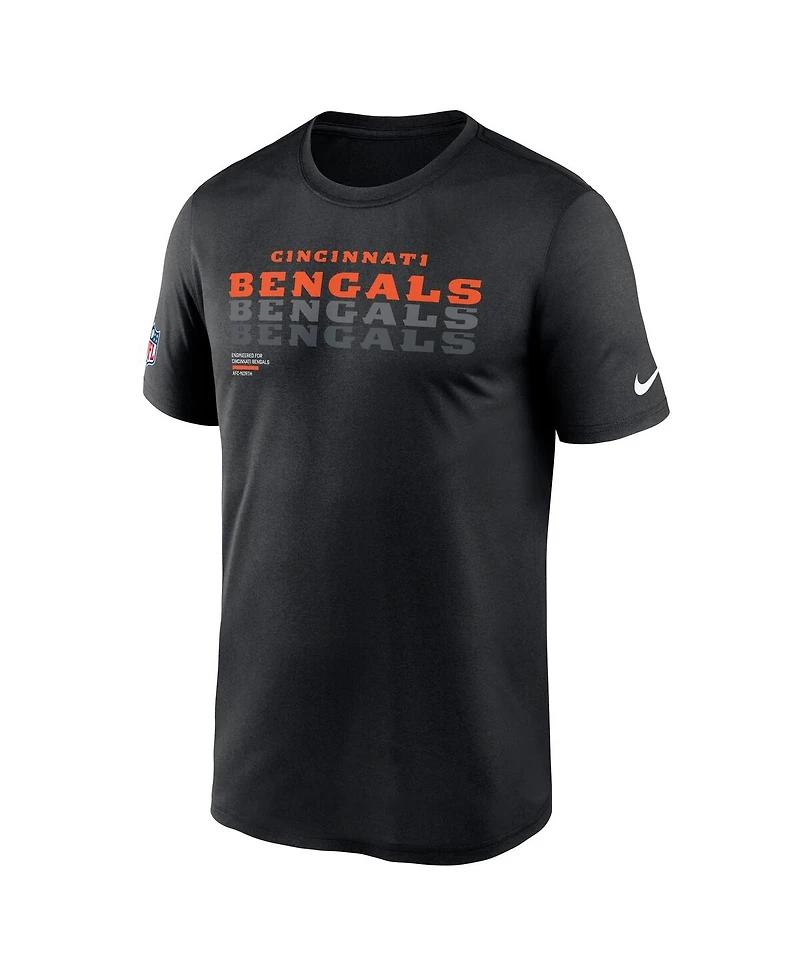 Nike Men's Black Cincinnati Bengals Sideline Legend Performance T-Shirt