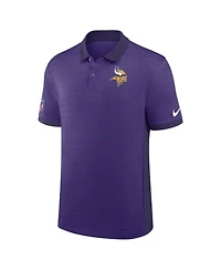 Nike Men's Purple Minnesota Vikings Sideline Victory Stripe Performance Polo Shirt