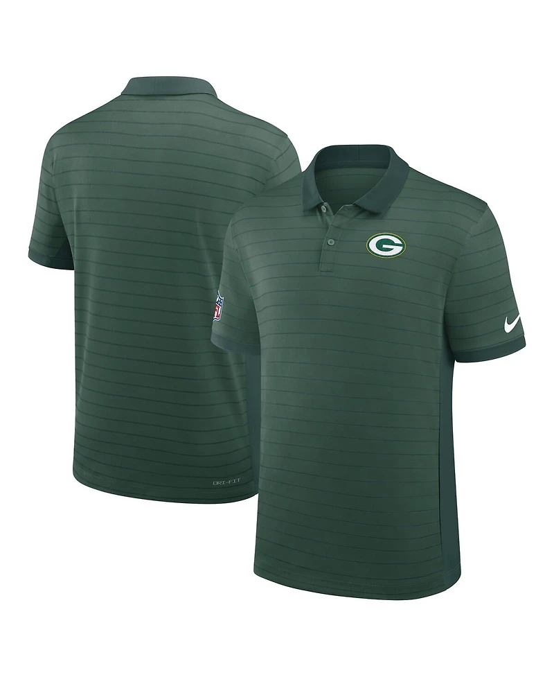 Nike Men's Green Bay Packers Sideline Victory Stripe Performance Polo Shirt