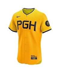 Nike Men's Gold Pittsburgh Pirates City Connect Elite Jersey