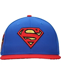 Lids Men's and Women's Royal Superman Comic Under Visor Snapback Hat