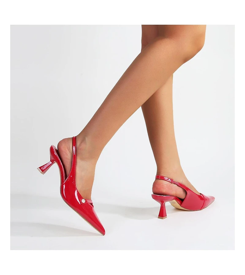 Berness Caris Patent Slingback Pump