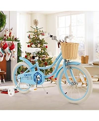18-Inch Kids Bike with Training Wheels and Adjustable Handlebar Seat