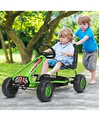 4 Wheel Pedal Powered Ride On Car with Adjustable Seat