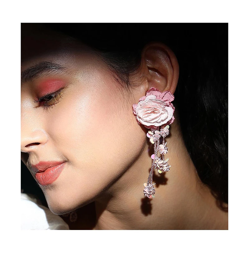 Sohi Maxi-Floral Drop Earrings