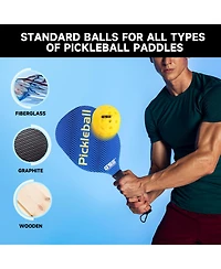 Gse Games & Sports Expert 12-Pack of Outdoor Pickleball Balls Set, Usapa Standard 40 Holes Pickle Balls (Several Colors Available)
