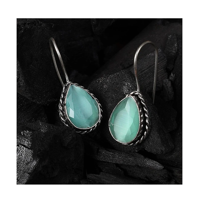 Sohi Teardrop-Stone Drop Earrings