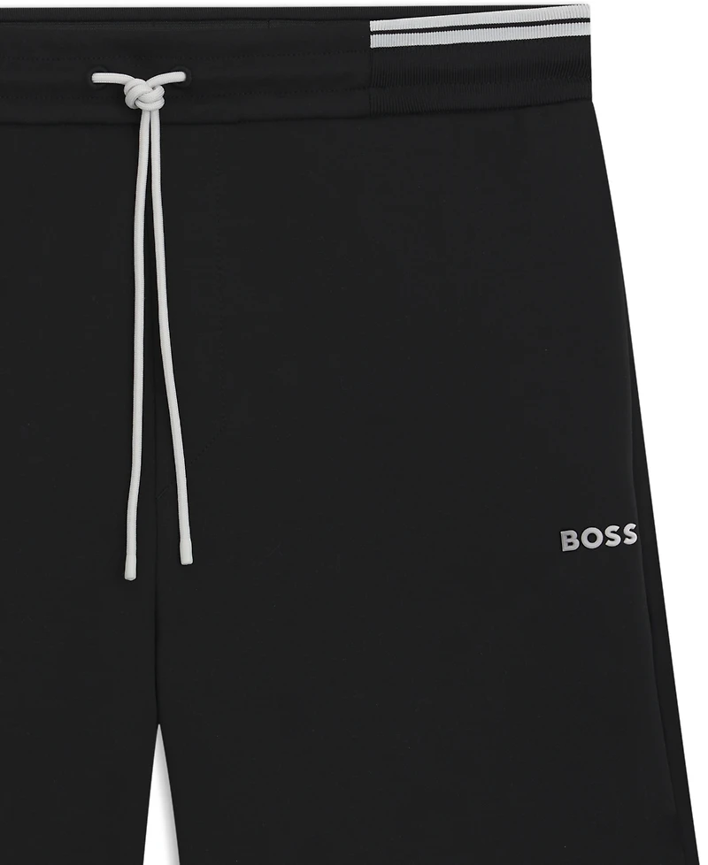 Boss by Hugo Men's Cotton-Blend Stripe Detail Shorts