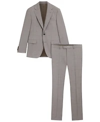 Boss by Hugo Men's Checked Virgin Wool Regular-Fit Suit